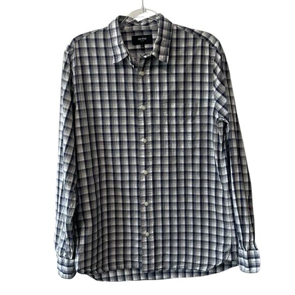 Jack Spade Plaid Long Sleeve Collared Button Up Shirt Black Multi Size Medium - Picture 6 of 6